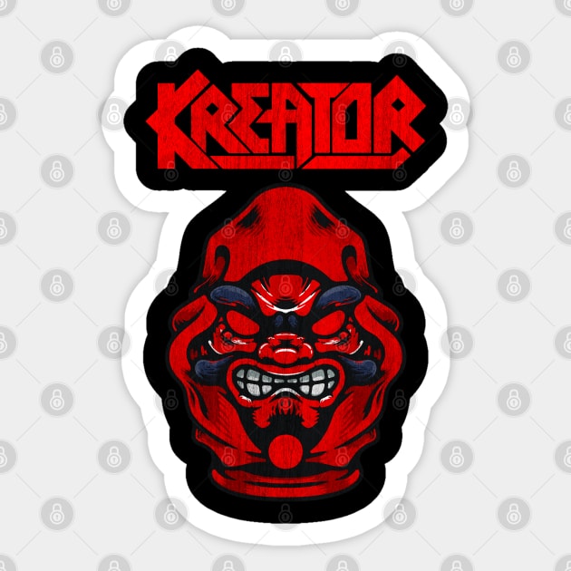 Kreator Hordes of Chaos Sticker by Rooscsbresundae